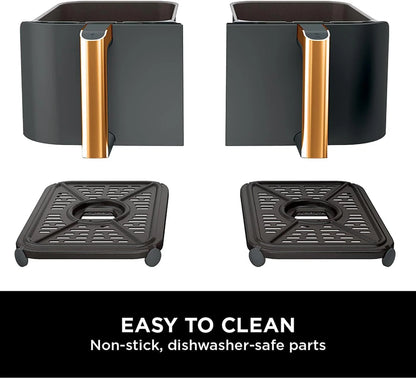 MAX Dual Zone Air Fryer – 9.5L Capacity, 2 Drawers, 6-in-1 Cooking Functions
