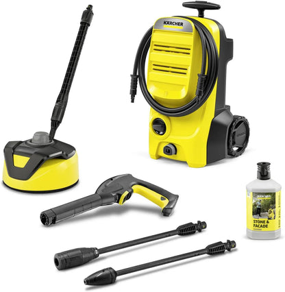 K4 Classic Home Pressure Washer – 130 Bar, 420 L/h Water Flow, Compact Cleaning Unit