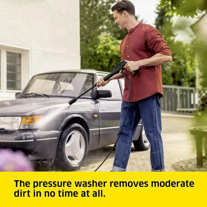 K4 Classic Home Pressure Washer – 130 Bar, 420 L/h Water Flow, Compact Cleaning Unit